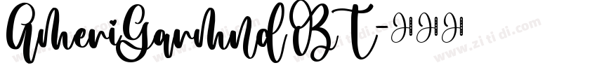 AmeriGarmnd BT字体转换